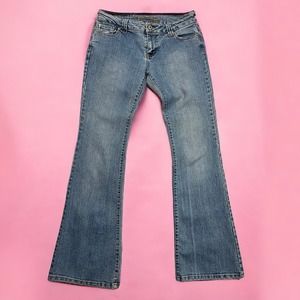 Wet Seal Vintage Y2K Low Waisted Flare Jeans Juniors Size 7